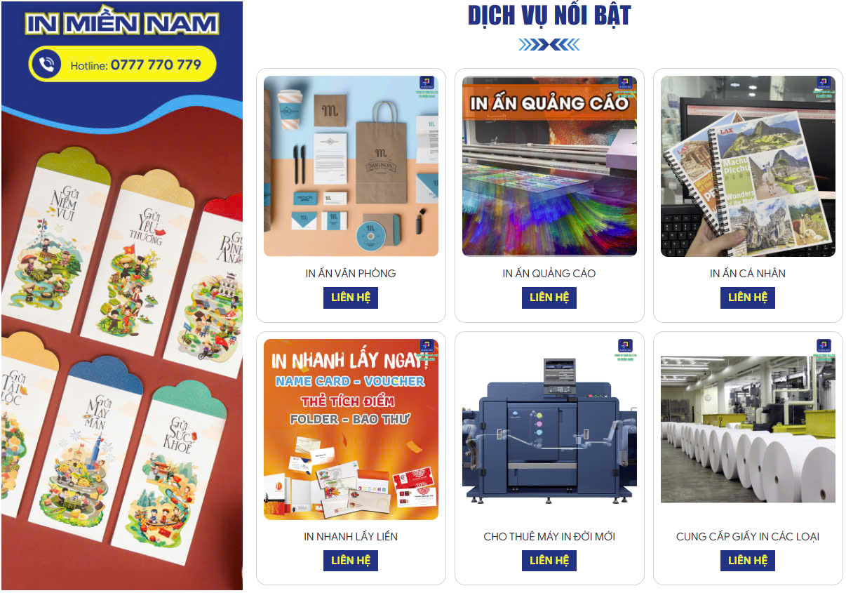 Các loại hình in ấn phổ biến tại Thủ Dầu Một, Bình Dương