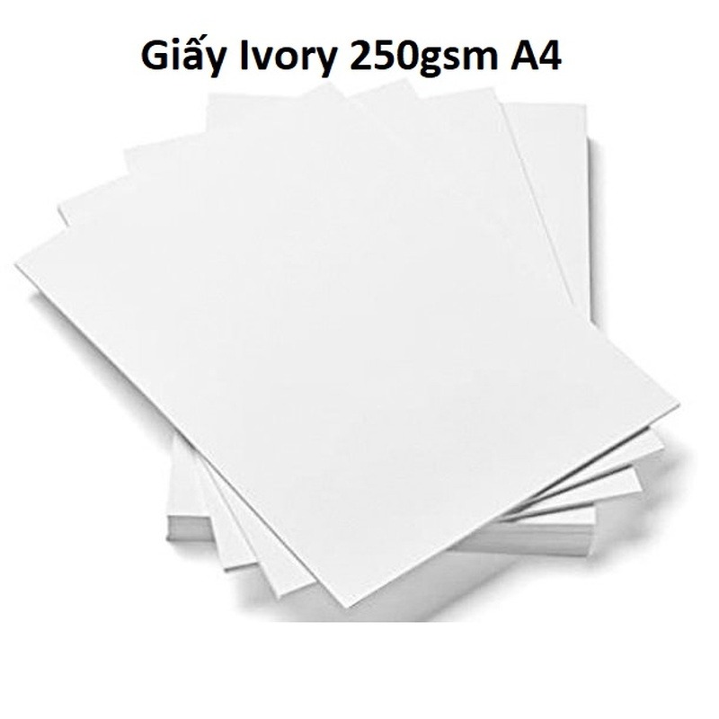 In thiệp mời trên giấy Ivory